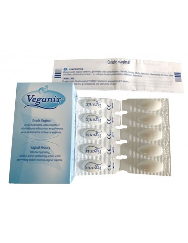 Veganix box of 10 vaginal suppositories